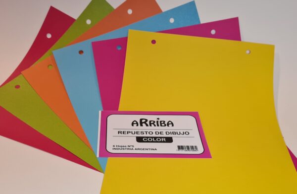 Repuesto de dibujo color N°5 Arriba Pack x50